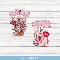 Retro Mama Mini Valentines PNG, Valentines Sublimation Design, Valentines Day Sublimation Digital Design Download PNG