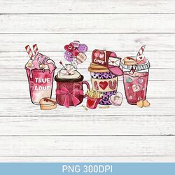 Retro Valentines Latte PNG, Valentines Day PNG, Valentine's Day Coffee PNG, Valentine's Day PNG, Coffee Valentines PNG