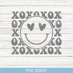 Love Happy Face PNG, XOXO PNG, Love Heart PNG, Heart Eyes Happy Face, Heart PNG, Smile PNG, Valentines Day PNG, XOXO PNG