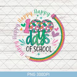 Vintage 100 Days of School PNG, 100 Days of School PNG, School 100th Day PNG, Back to School PNG, Teacher School PNG