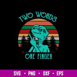 Alien Middle Finger Svg, Two Words On Finger Svg, Ufo Alien Svg Png Dxf Eps File