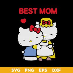 Best Mom Svg, Kitty Mom Svg, Mother's Day Svg, Png Dxf Eps Digital File