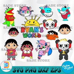 Ryan's world character svg, cartoon svg file, Cricut, svg files, File For Cricut, For Silhouette, Cut File, Dxf, Png