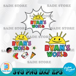 Ryan's world design svg, character ryan's world svg, cartoon svg, supper girl svg, file for cricut, png, svg, digital