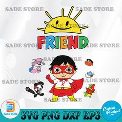Friend Ryan's world svg, Supper girld with friend svg, Cricut, svg files, File For Cricut, For Silhouette, Cut File, Dxf