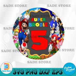 Super Brodie 5th svg, Birthday svg, minecraft svg, cartoon svg, cricut, svg, png, digital download