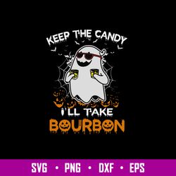 Keep The Candy I_ll Take Bourbon Svg, Halloween Svg, Png Dxf Eps File