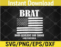 Brat | Purple Up Military Child Awareness Svg, Eps, Png, Dxf, Digital Download