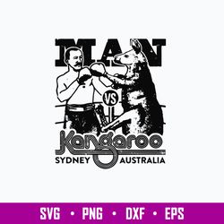 Man kangaroo Sydney Australia Svg, Kangaroo Boxing Svg, Png Dxf Eps File