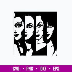 Morticia Addams Svg, Vampira Svg, Png Dxf Eps File