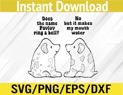 Funny Ivan Pavlov Dog Saying Humor Design Quote Svg, Eps, Png, Dxf, Digital Download