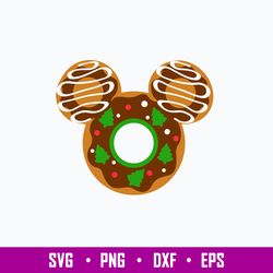 Mouse Head Donut Snack Svg, Mickey Mouse Svg, Disney Svg, Png Dxf Eps File