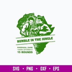 Muhammad Ali SVG Rumble In The Jungle Poster Ali vs Foreman Svg, Png Dxf Eps File