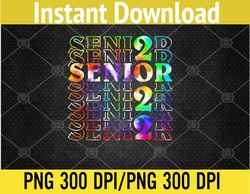 Senior Graduation 22 Men Girl Class of 2022 Senior Tie Dye PNG, Digital Download