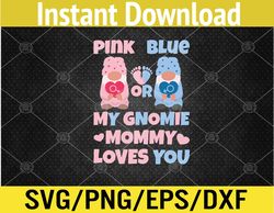 Pink Or Blue Mommy Loves You Funny Gender Reveal Party Svg, Eps, Png, Dxf, Digital Download