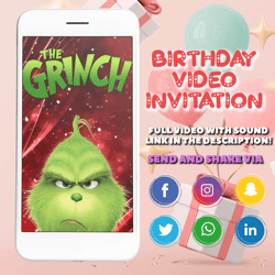 Merry Christmas Party Invitation, Kids Christmas party, Digital Christmas Invitation, Electronic Christmas, Holiday