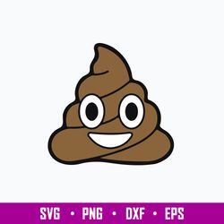 Poop Emoji Svg, Funny Svg, Png Dxf Eps File