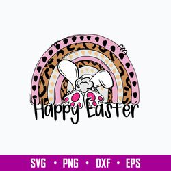 Rainbow Easter Svg, Rainbow Svg, Easter Rabbit Svg, Png Dxf Eps File