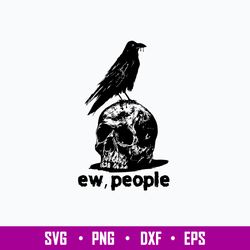Raven Ew People Svg, Raven Svg, Skull Svg, Png Dxf Eps File
