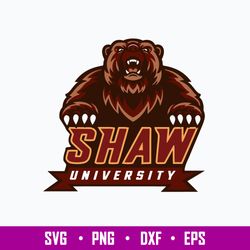 Shaw University Logo Svg, Shaw University Football Svg, Png Dxf Eps File