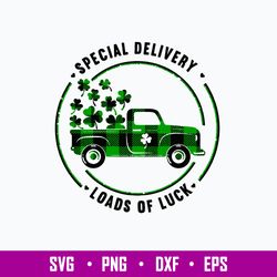Special Delivery Loads Of Luck Svg, St Patrick_s Day Svg, Png Dxf Eps File