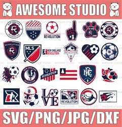 24 Files MLS Logo New England Revolution, New England Revolution svg, Vector New England Revolution, Clipart New England