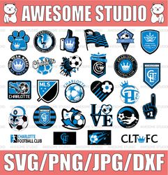 27 Files MLS Logo Charlotte FC, Charlotte FC svg, Vector Charlotte FC, Clipart Charlotte FC, Football Kit Charlotte FC,