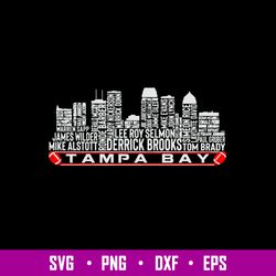 Tampa Bay City Skyline Svg, Tampa Bay Buccaneers Svg, Nfl Football Svg, Png Dxf Eps File