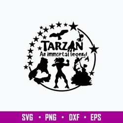Tarzan An Immortal Legend Svg, Tarzan Svg, Jane Porter Svg, Png Dxf Eps File