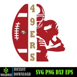 San Francisco 49ers Svg, 49ers Svg, San Francisco 49ers Logo, 49ers Clipart, Football SVG (28)