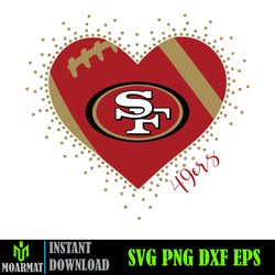 San Francisco 49ers Svg, 49ers Svg, San Francisco 49ers Logo, 49ers Clipart, Football SVG (3)