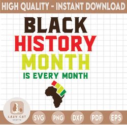 Black History Month Is Every Month SVG, PNG file, digital download