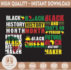 Black History Month Bundle BLM bundle My History Is Strong SVG svg png eps, Cricut Bundle, Cut File, Clipart Digital Fil