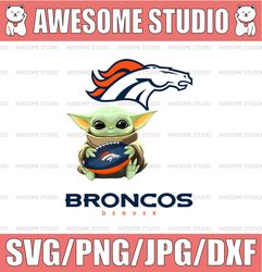 Baby Yoda with Denver Broncos NFL Png,  Baby Yoda NFL png, NFL png, Sublimation ready, png files for sublimation,printin