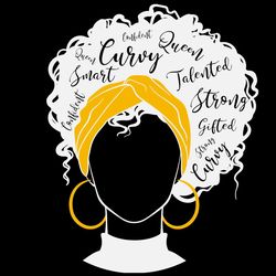 Strong Black Woman Melanin Artwork Afro Centric SVG, Afro Woman SVG