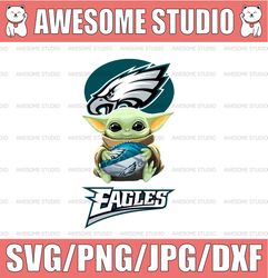 Baby Yoda with Philadelphia Eagles NFL png,  Baby Yoda NFL png, NFL png, Sublimation ready, png files for sublimation,pr
