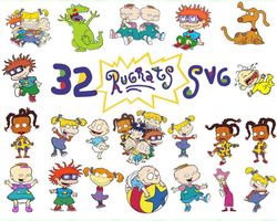 Rugrats Bundle svg,32 file Rugrats svg eps png, for Cricut, Silhouette, digital, file cut