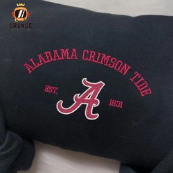 Alabama Crimson Tide Embroidered Sweatshirt, NCAA Embroidered Shirt, Alabama Embroidered Hoodie, Unisex T-Shirt