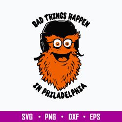 Bad Things Happen In Philadelphia Svg, NHL Philadelphia Flyers Fanimalz Hockey Team Svg, Png Dxf Eps File