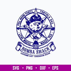 Bomba Shack Vintage Reggae Bar Pub Jamaica Caribbe Svg, Bombas Shack Bar Svg, Png Dxf Eps File