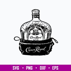 Crown Royal Svg, Crown Royal whiskey Svg, Png Dxf Eps File