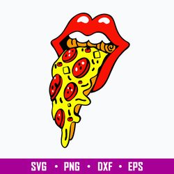 Rolling Stone Pizza SVg, The Rolling Stone Svg, Pizaa Svg, Png Dxf Eps File