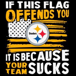 If This Pittsburgh Steelers Flag Offends You Your Team Sucks Svg, Sport Svg, NFL Svg