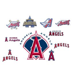 Los Angeles Angels of Anaheim Logo Bundle SVG PNG, MLB Svg