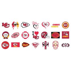 Kansas City Chiefs Logo Bundle Svg, Sport Svg, Kansas City Chiefs Svg
