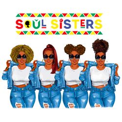 Personalized Svg, Soul Sisters Denim 4 Girls Svg, Soul Sisters Svg