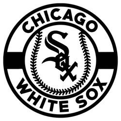 Chicago White Sox Cirlce Logo Svg, Chicago Svg, White Sox Svg