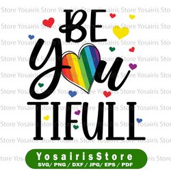 Be You Tiful Png Beautiful Be-You-Tiful Beyoutiful Positive One Word Quote Motivational Inspirational Png Printable Art