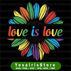 Love is Love Svg, Rainbow Shirt Retro, LGBT Svg, Pride Svg, Equality Shirts, Equality Svg