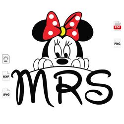 Mrs, Wedding, Mickey, Bride, Mickey Bride, Head Mickey, Wedding Svg, Rustic Wedding, Bride To Be, Wedding Shower, Weddin